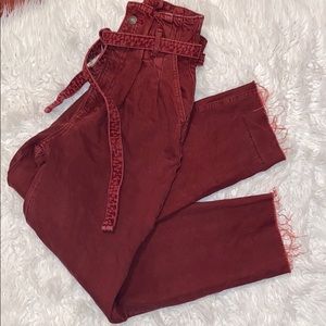 A&F Red Mom Jeans!